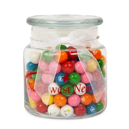 22oz. Glass Jar Rainbow Bubble Gum | Custom Printed As Low As $14.99
